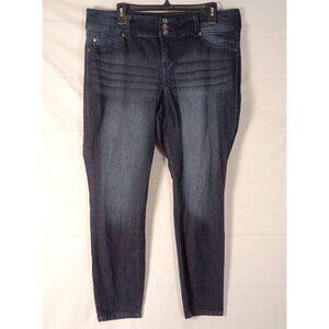 Torrid Jegging We Swear By The Fit High Rise Super Skinny Jeans 18R Blue Womens
